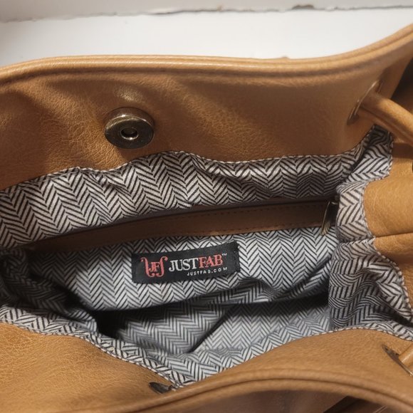 Just Fab Womens Shoulder Crossbody Handbag Faux - Picture 6 of 7